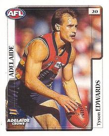 2001 Select AFL Stickers #20 Tyson Edwards Front